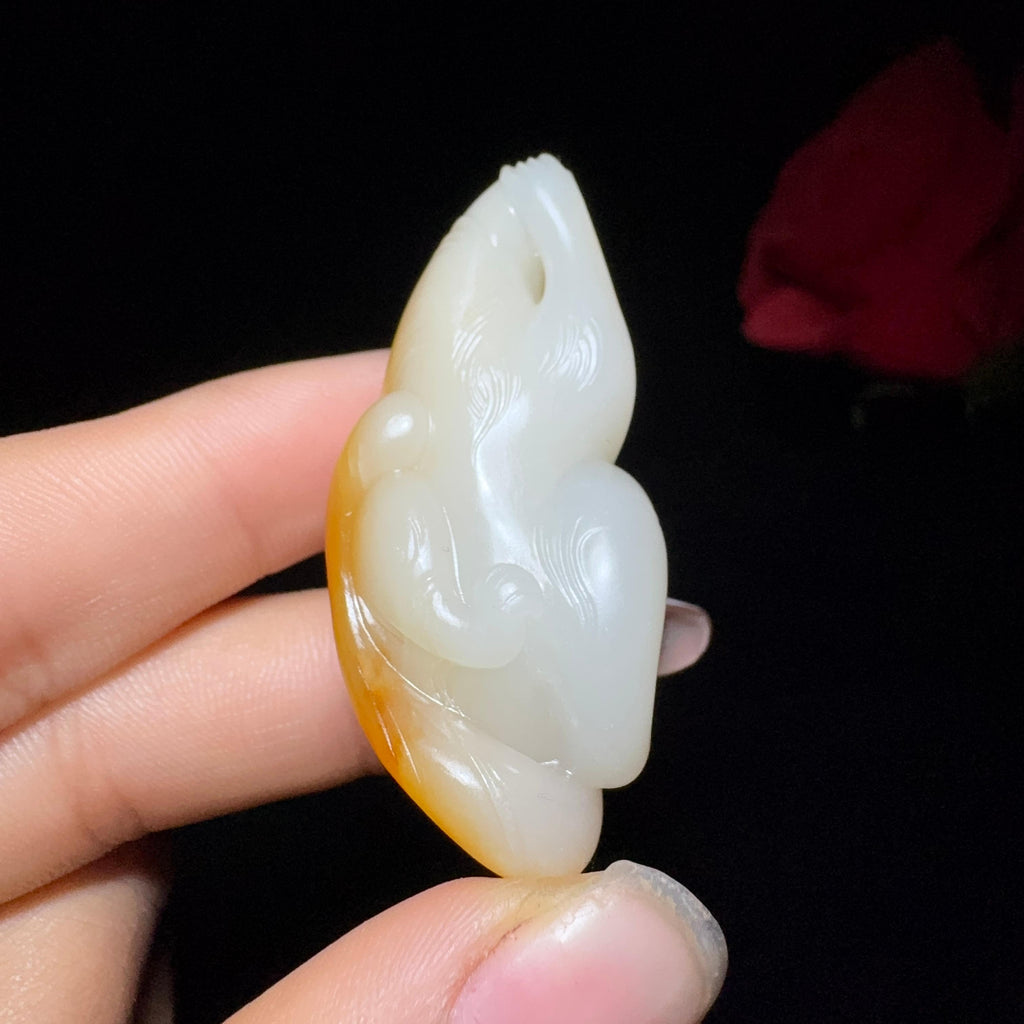 和田玉籽料猴子挂件挂件（25.6g）