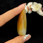 和田玉聚黄皮青花底籽料挂件（34.1g）