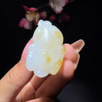 和田玉糖白挂件羊（29.4g）