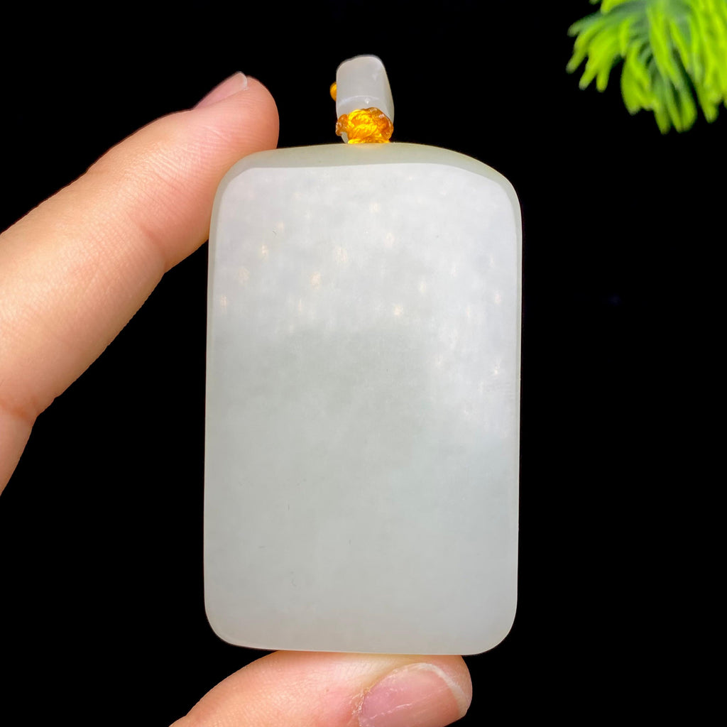 和田玉籽料无事牌（55.1g）