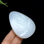 和田山料白玉侧面观音牌（g）