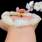 和田玉洒金皮籽料【精品手串】（66.1g）