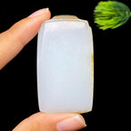 和田玉糖白无事牌（37.6g）