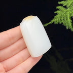 和田玉羊脂白玉糖白无事牌（43.5g）