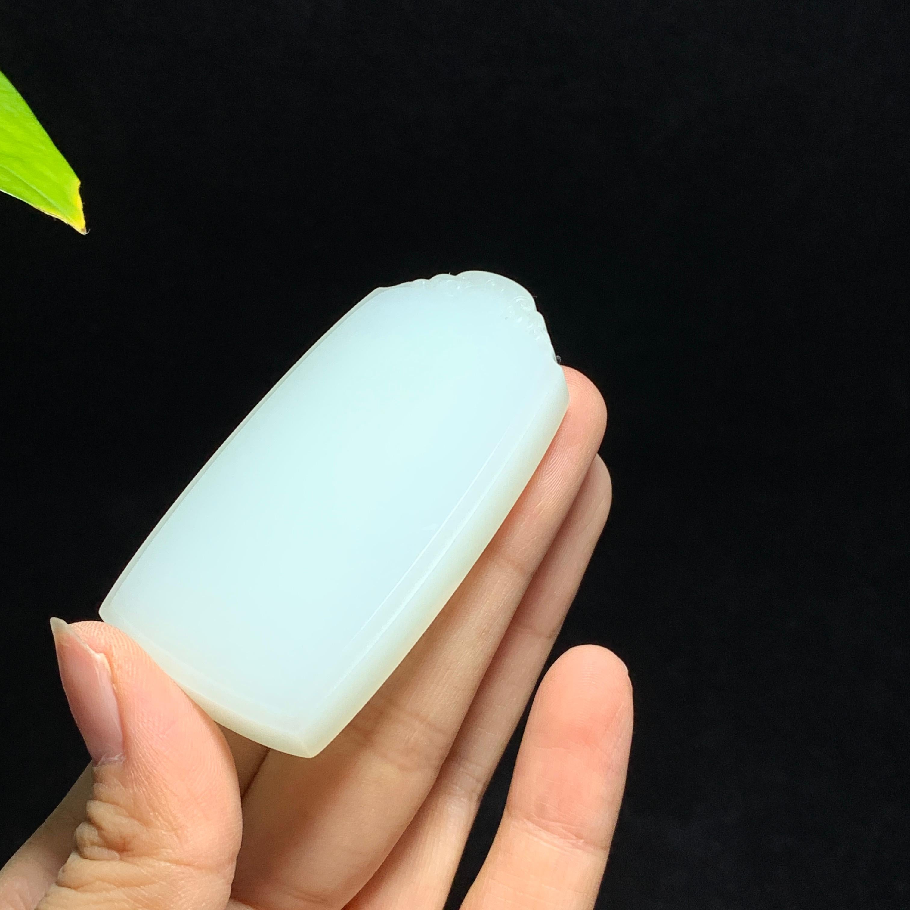 和田山料白玉无事牌挂件（58.0g）