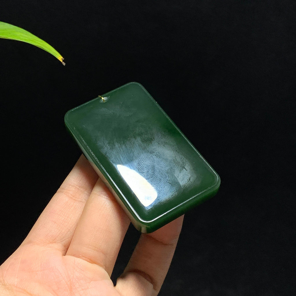 和田山料碧玉菠菜绿无事牌（72.0g）