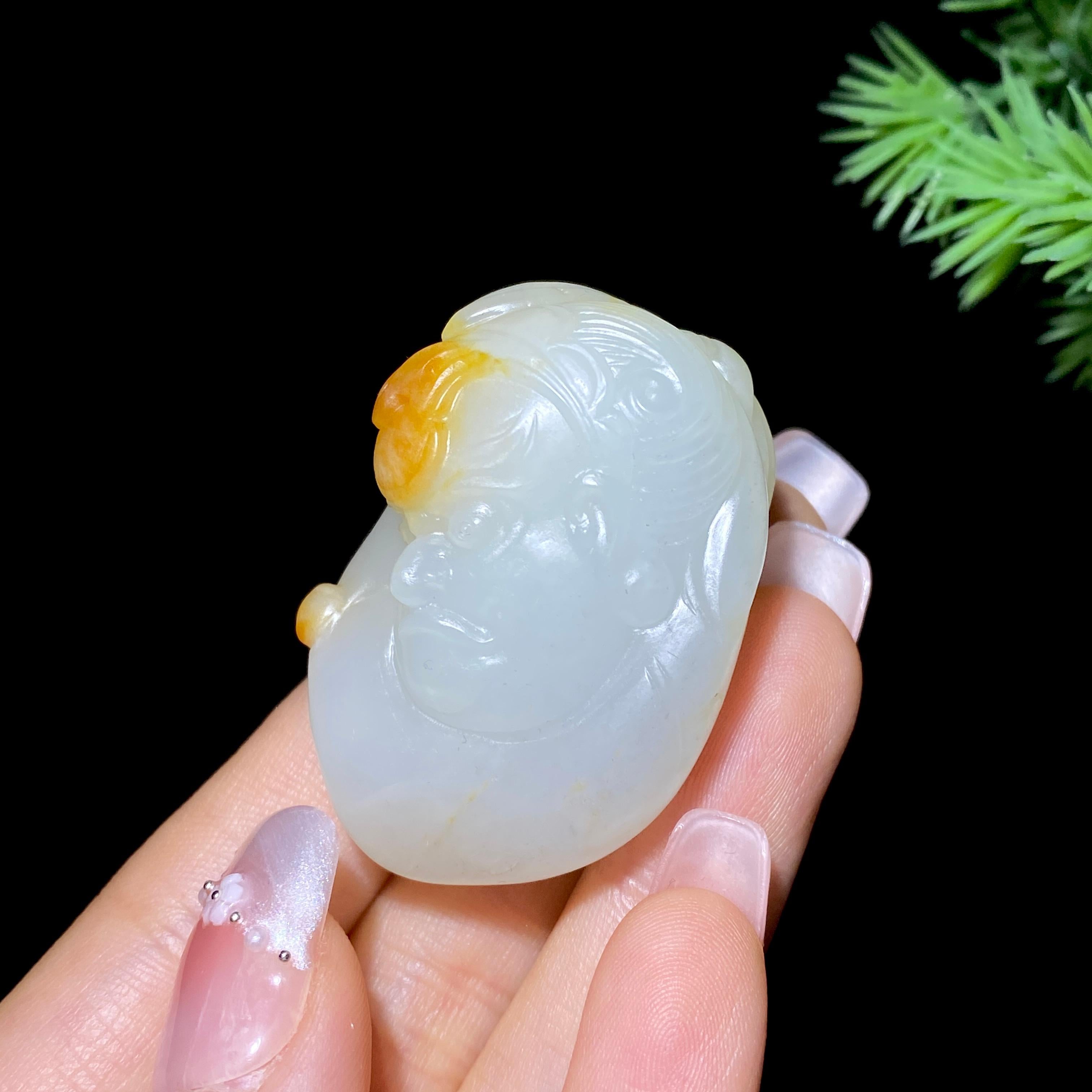 和田玉籽料不动明王（39.0g）