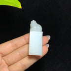 和田山料羊脂白玉貔貅印章（39.4g）