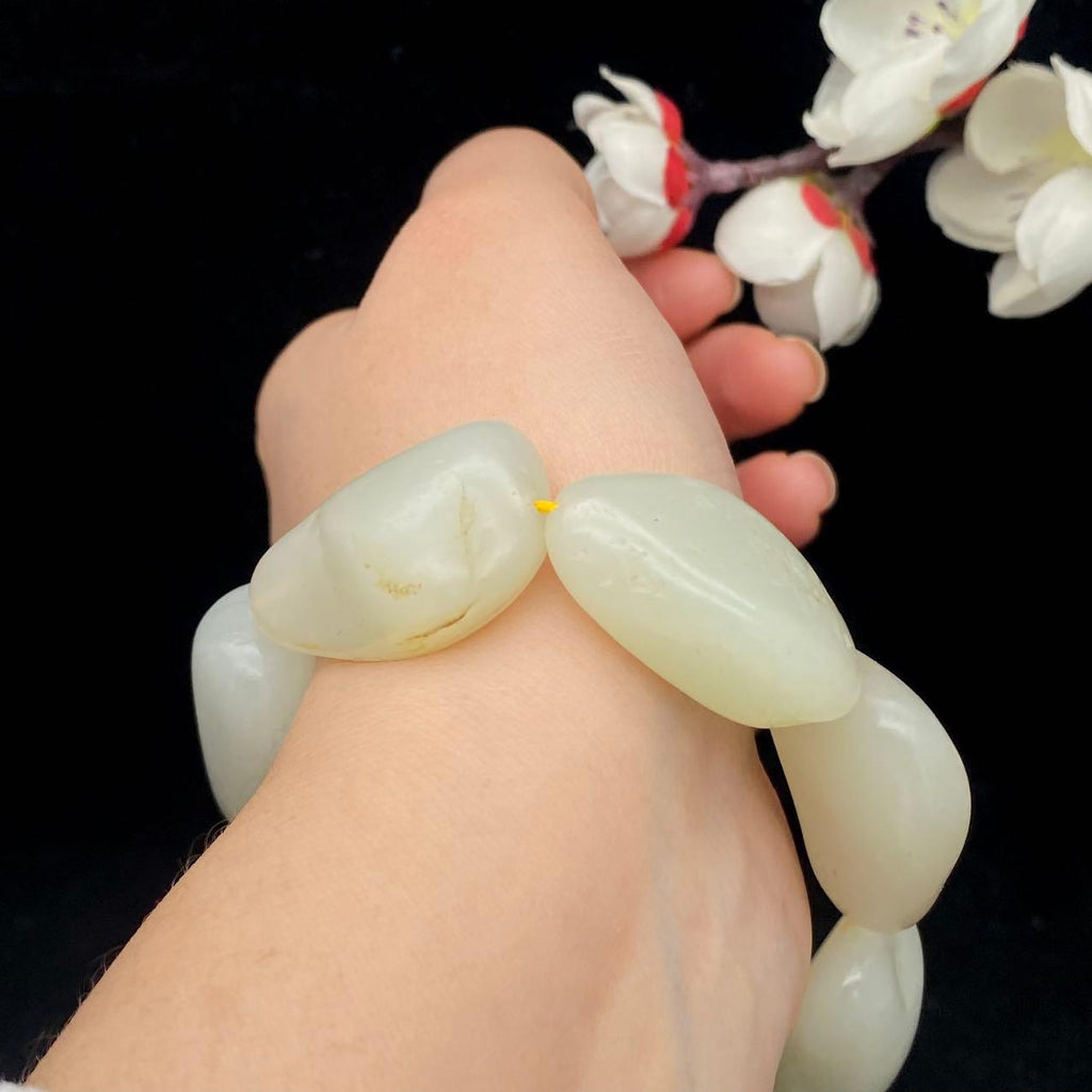 和田玉白玉【精品手串】（93.9g）