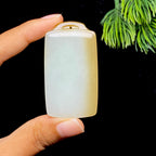 和田玉糖白无事牌（36.5g）