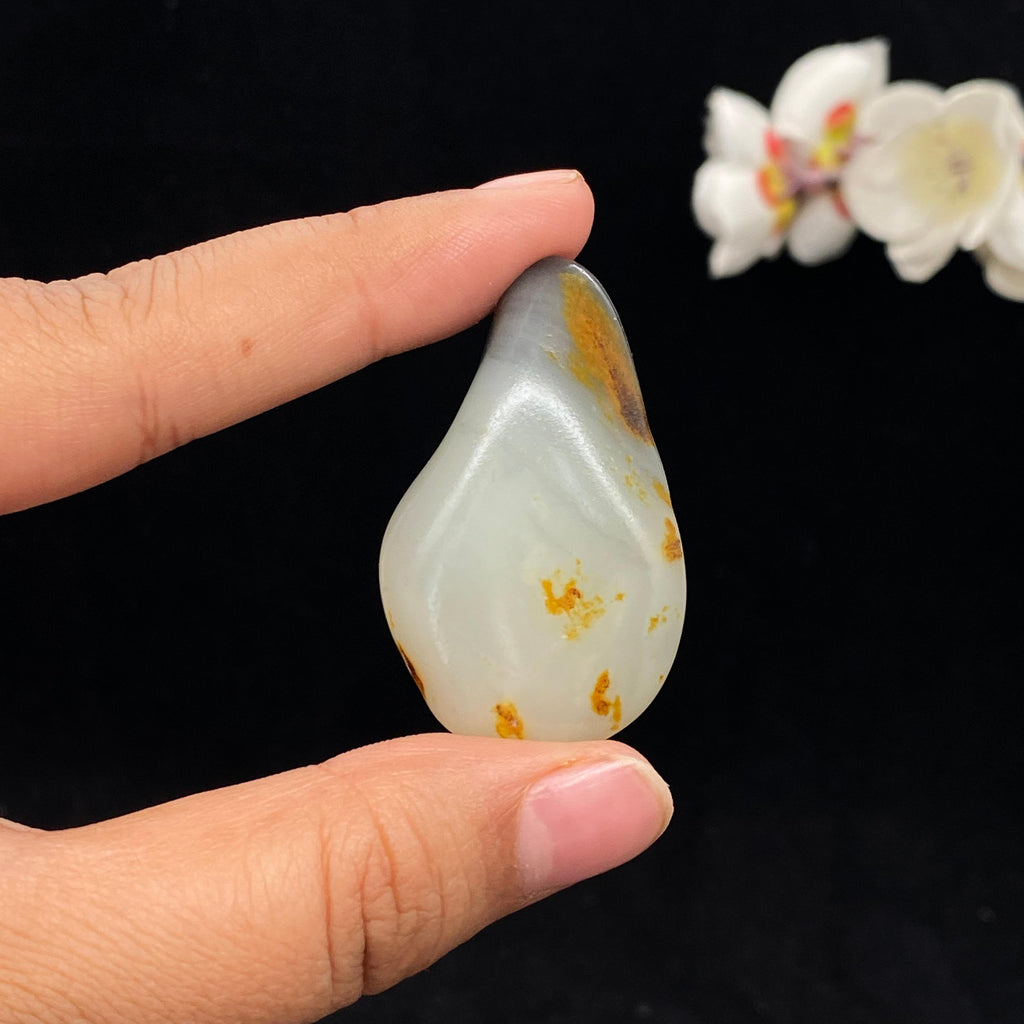 和田玉洒金皮青花籽料（21.3g）