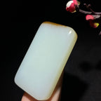 传承精品糖白玉无事牌（85.5g）
