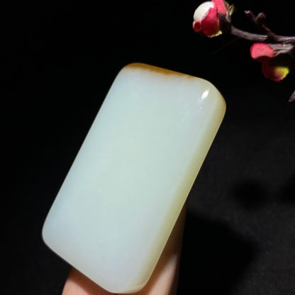 传承精品糖白玉无事牌（85.5g）
