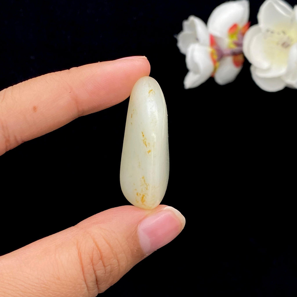 和田玉洒金皮籽料挂件（19.5g）