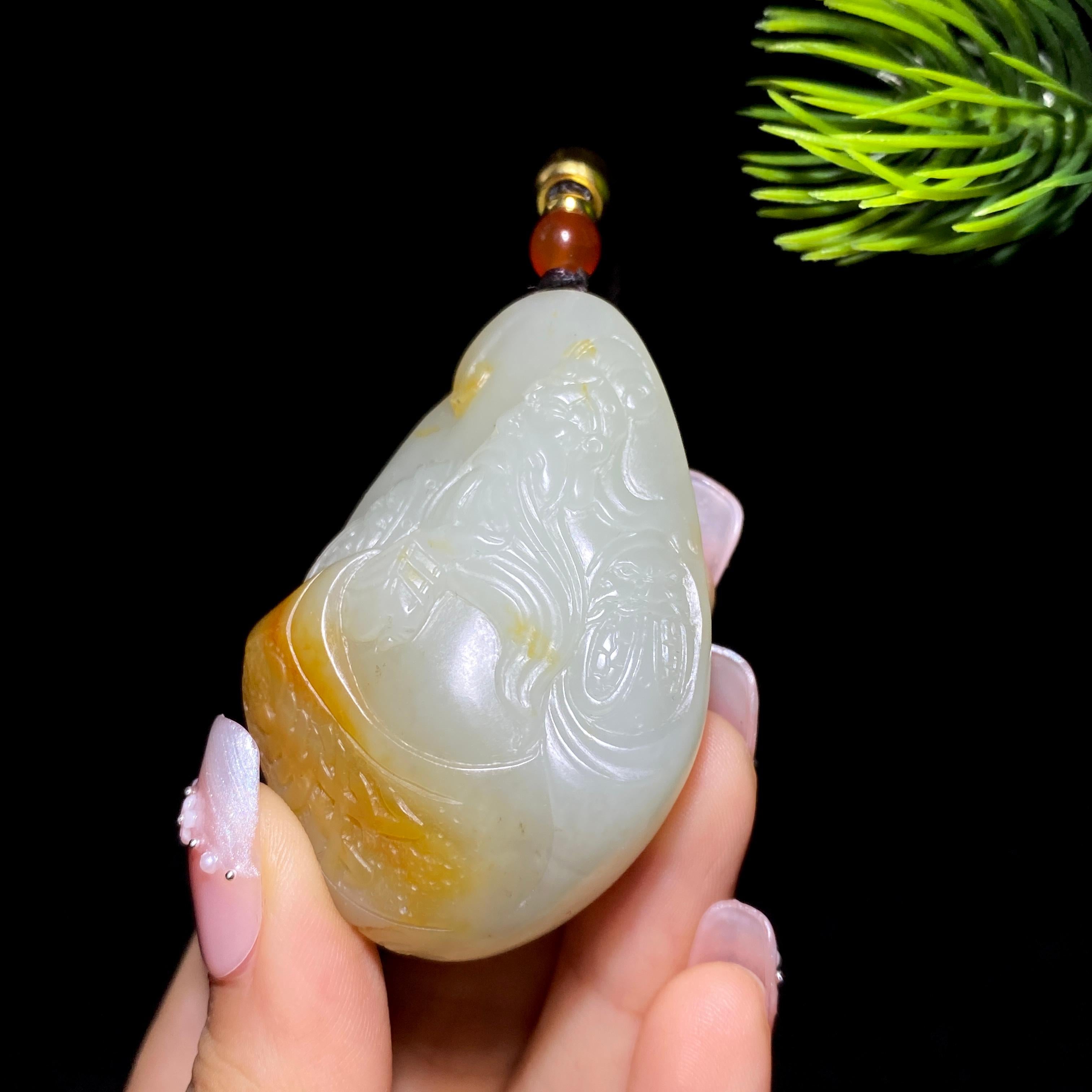 和田玉籽料关公（57.0g）