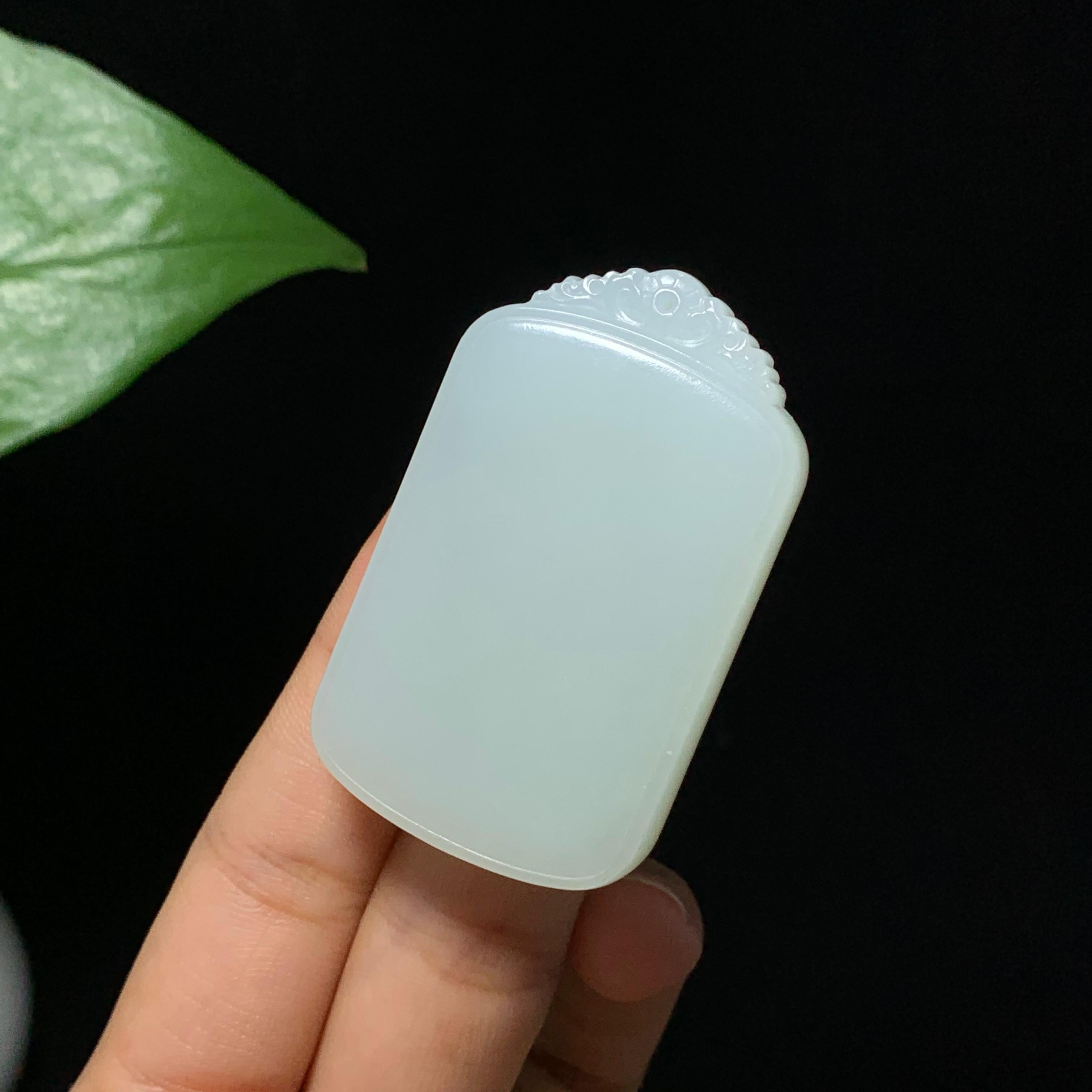 精品和田山料白玉无事牌（36.0g）