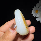 和田玉籽料羊脂白玉观音（39.7g）