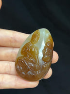 和田玉且末料糖白观音（40.3g）