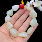 和田玉洒金皮【精品手串】（67.6g）