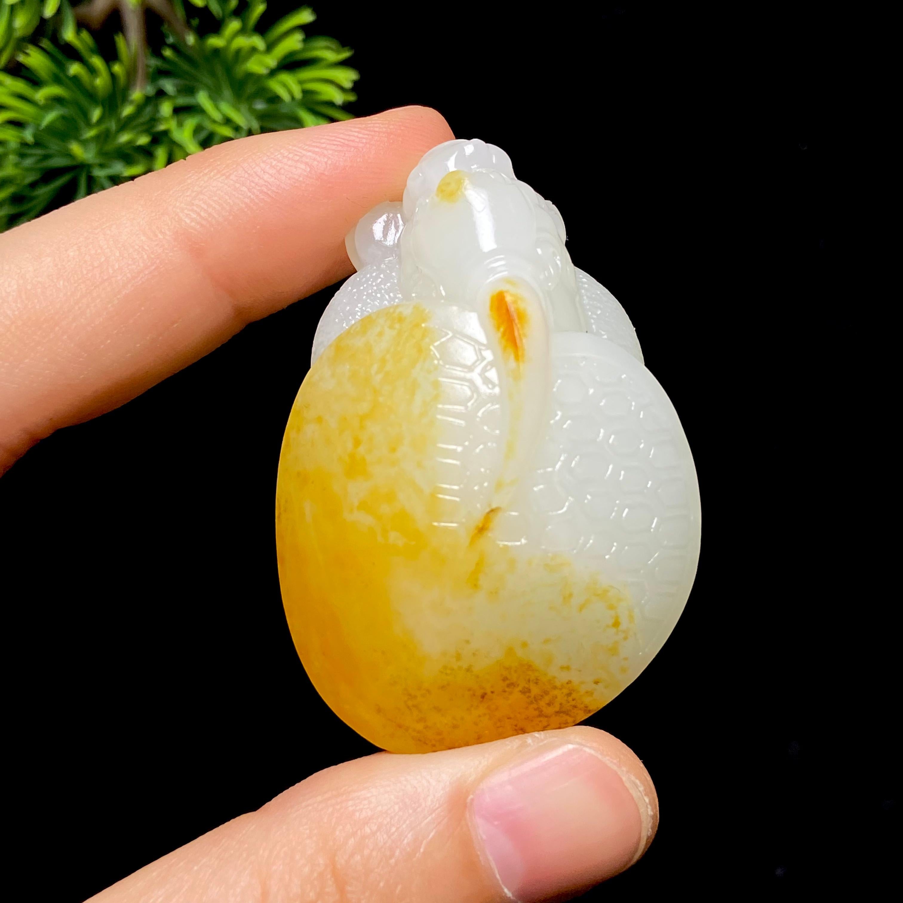 和田玉籽料龙龟（37.5g）