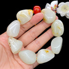 和田玉洒金皮籽料【精品手串】（112.2g）