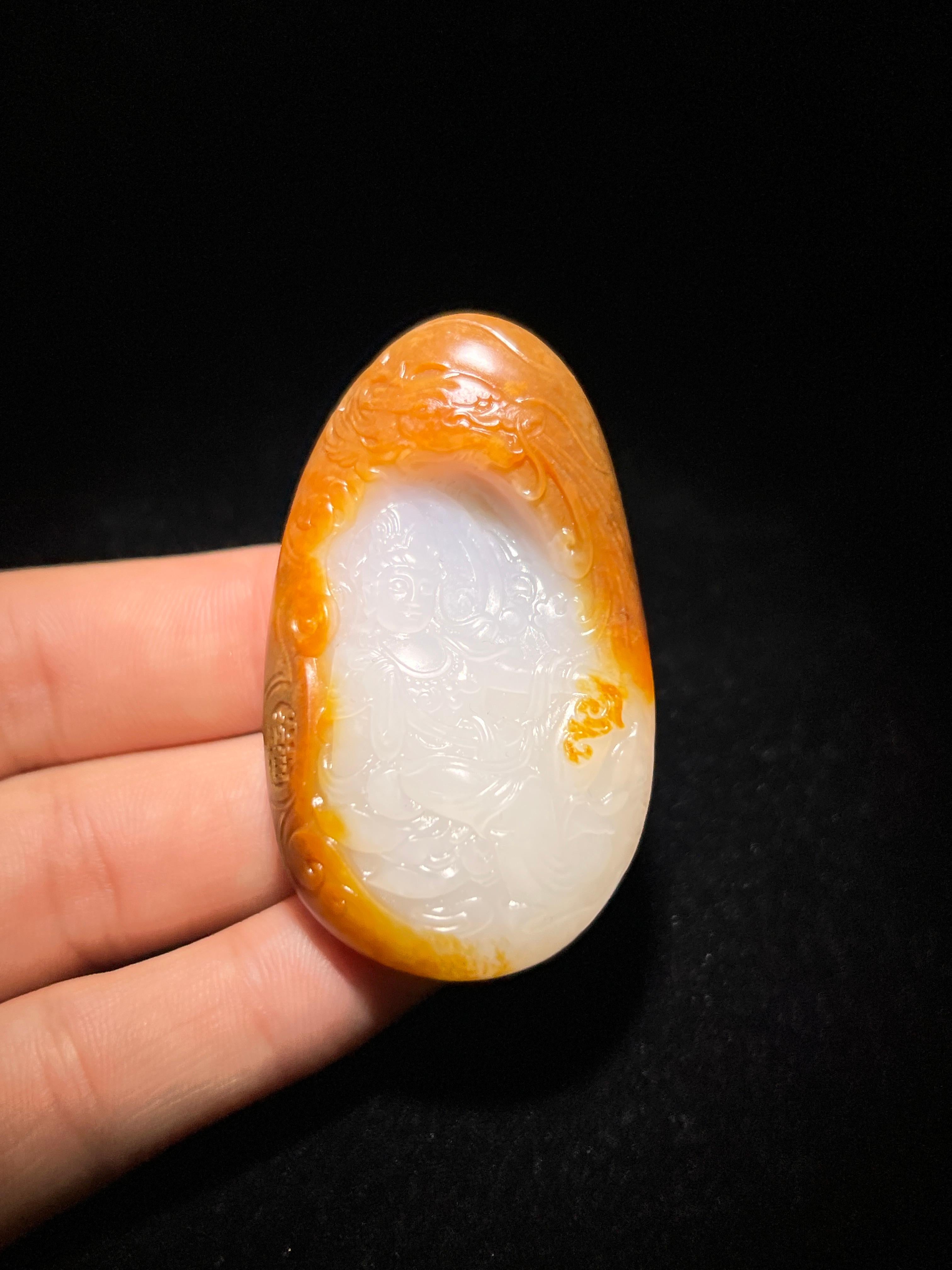 和田玉籽料观音（46.3g）