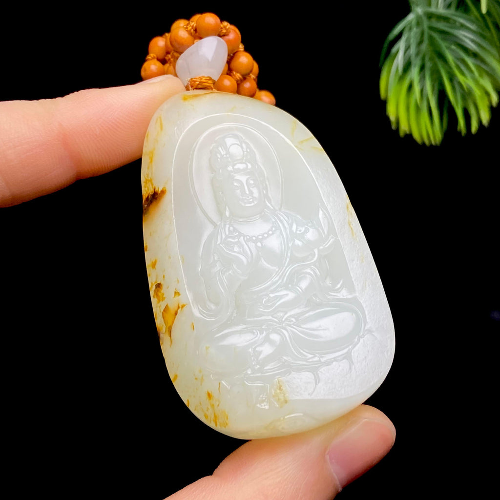 和田玉籽料观音（74.9g）