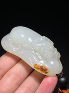 和田玉籽料白玉扭转乾坤（60.0g）