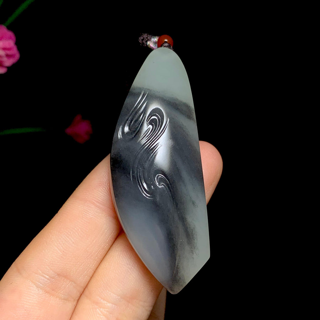 新疆于田山料青花随行挂件（23.8g）