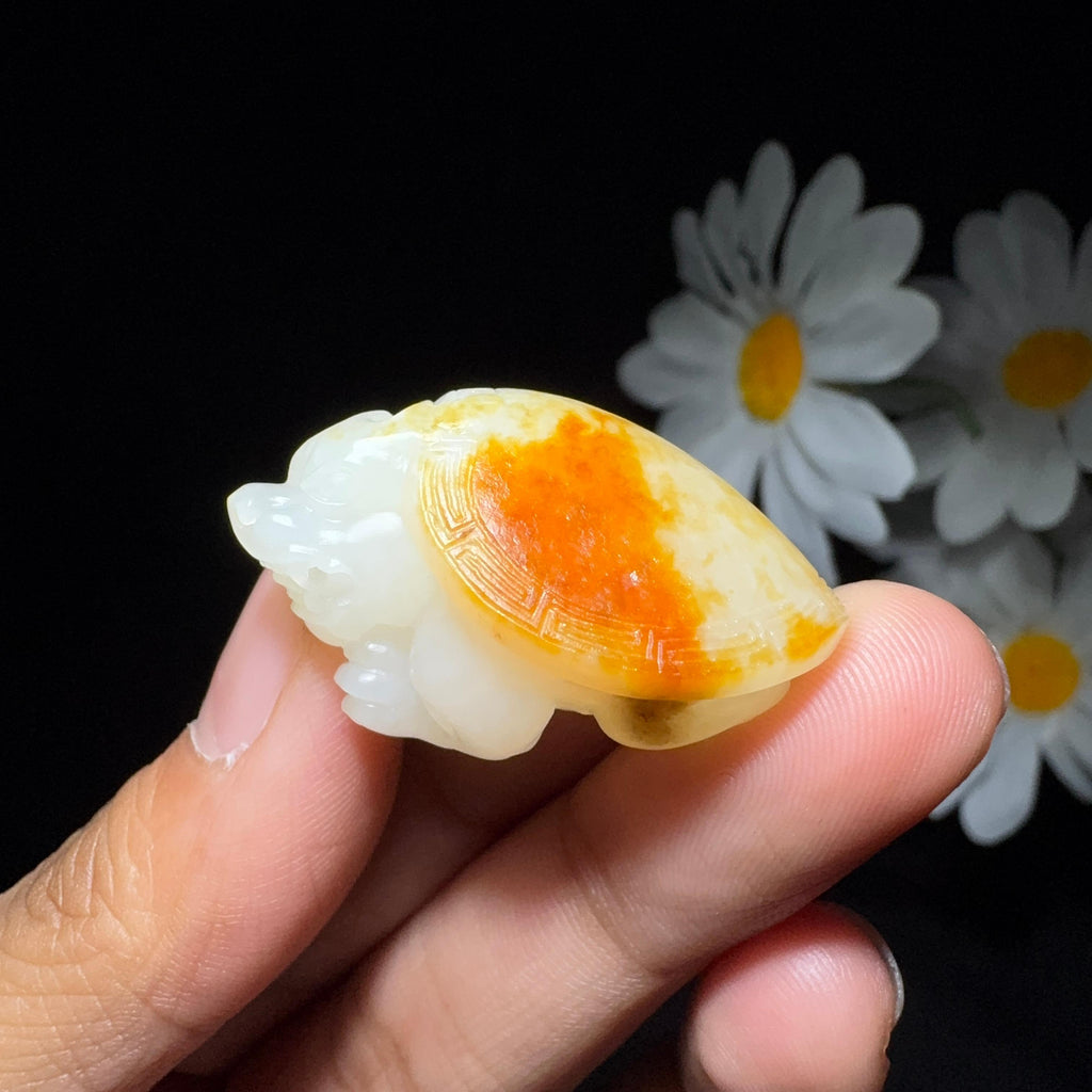 和田玉籽料挂件龙龟（14.5g）