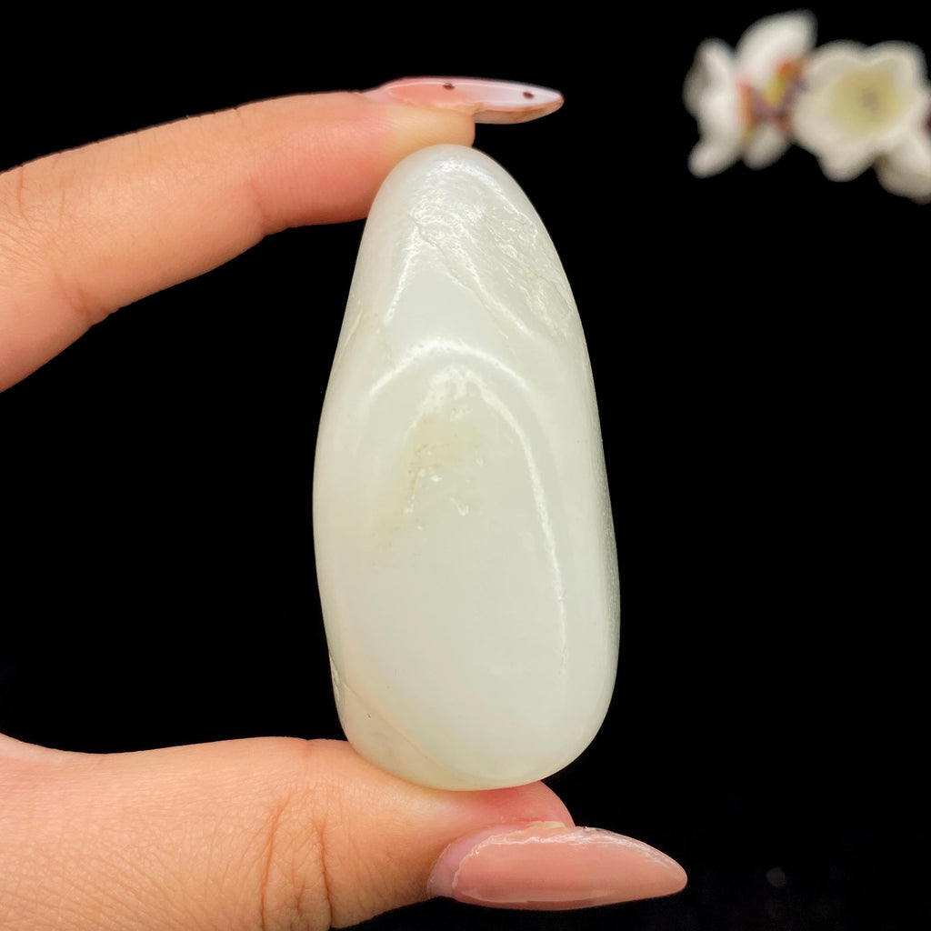 和田玉白玉籽料手把件（93.2g）