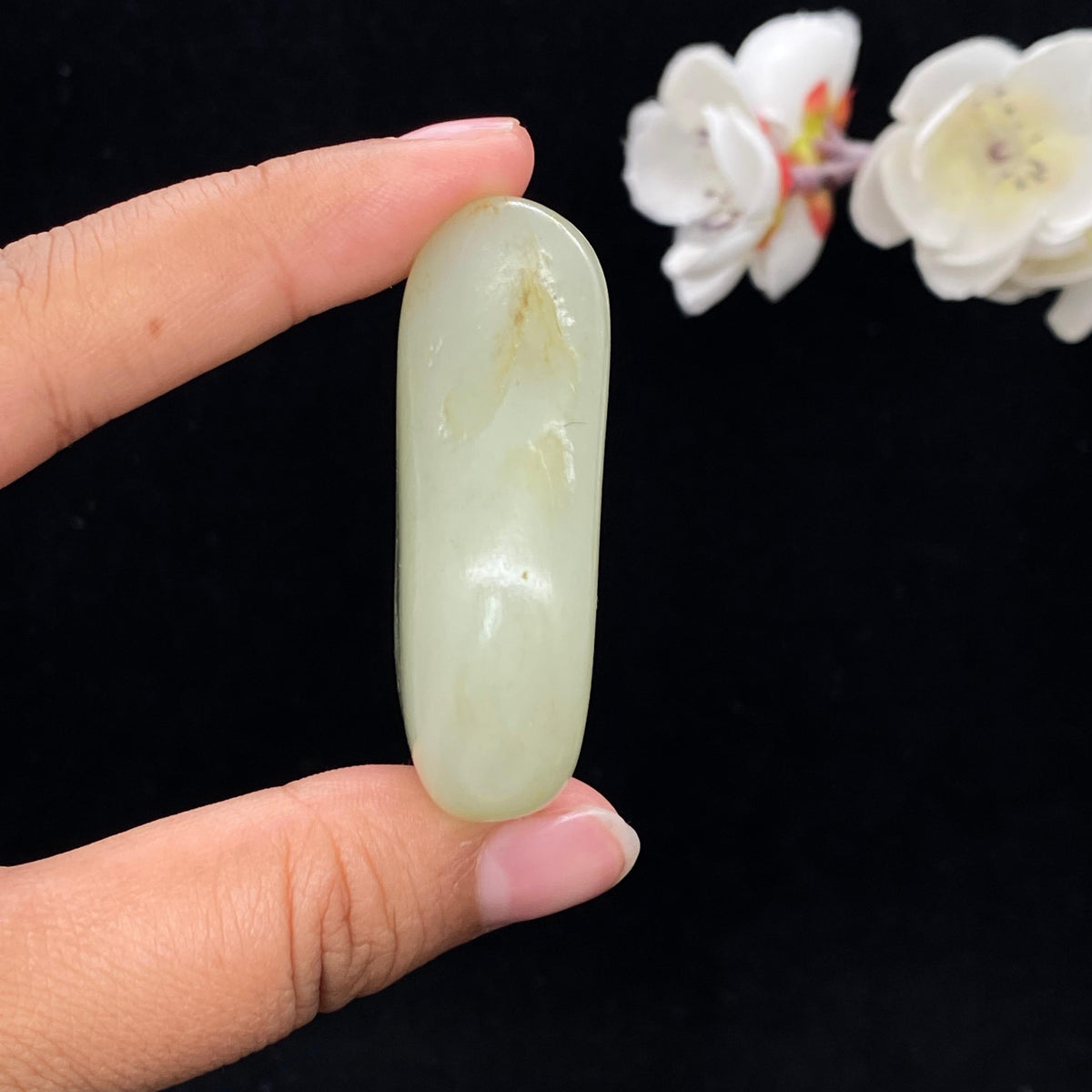和田玉青白玉籽料挂件（48.7g）