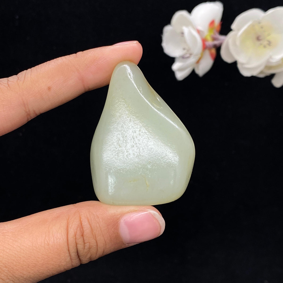 和田玉青白玉籽料挂件（48.7g）