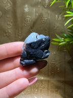 和田青花籽料童子戏金蟾（44.1g）