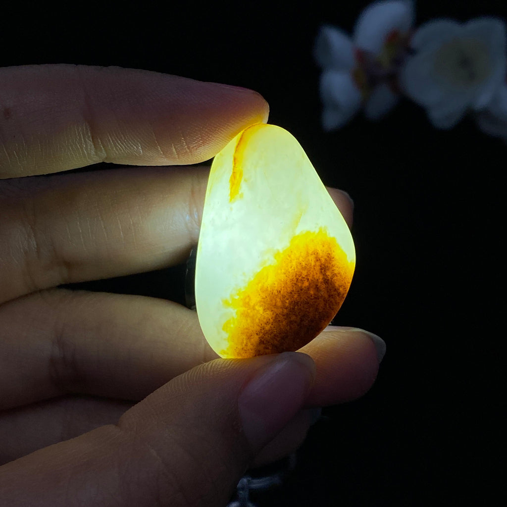 和田玉聚黄皮籽料（12.7g）