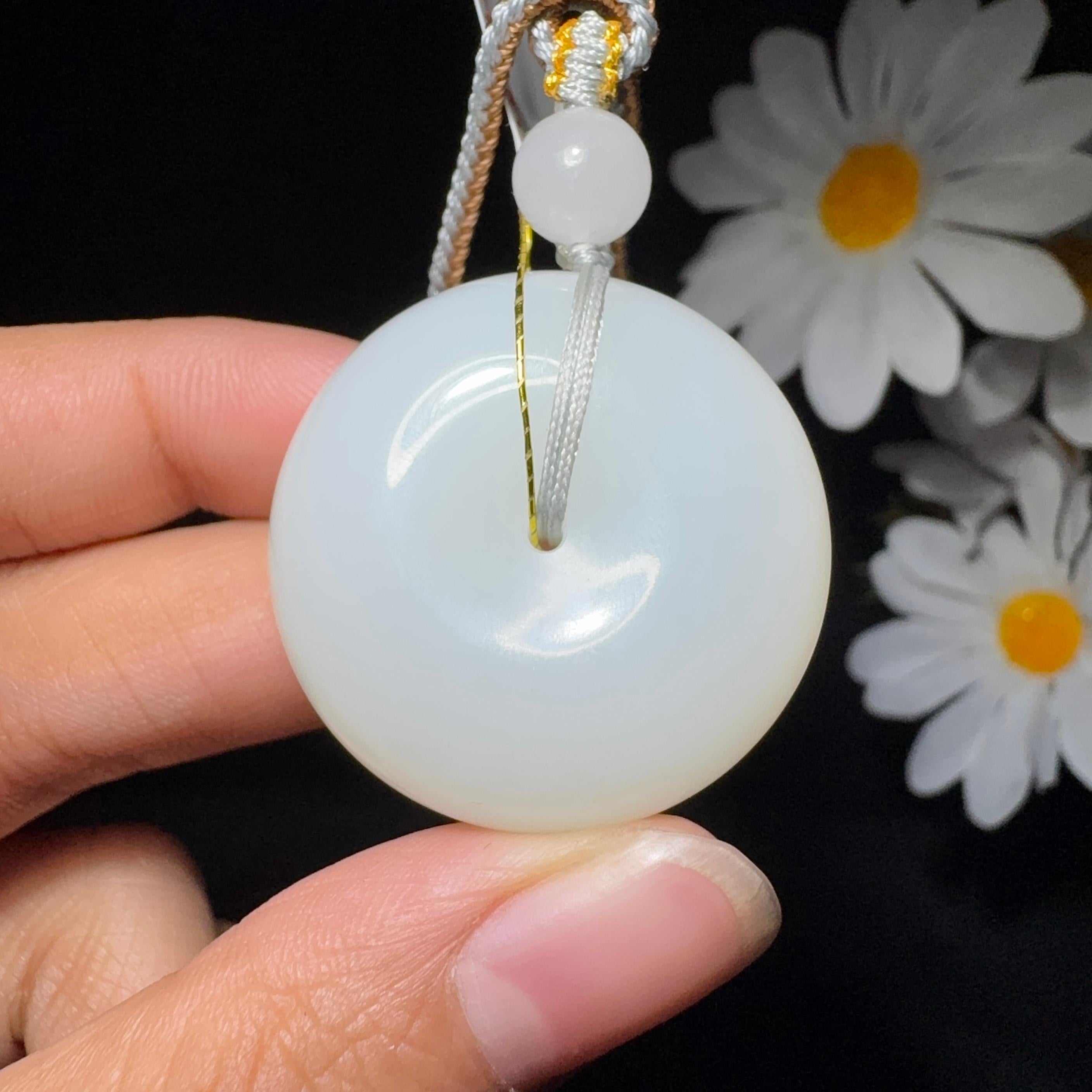 和田玉羊脂白玉平安扣（26.0g）