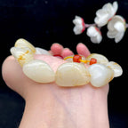 和田玉洒金皮籽料【精品手串】（55g）