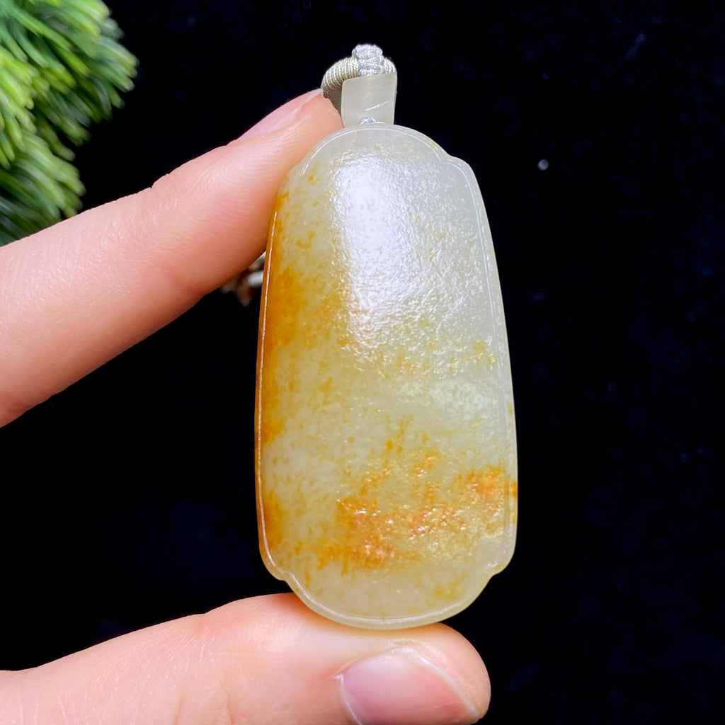 和田玉籽料无事牌（38.6g）