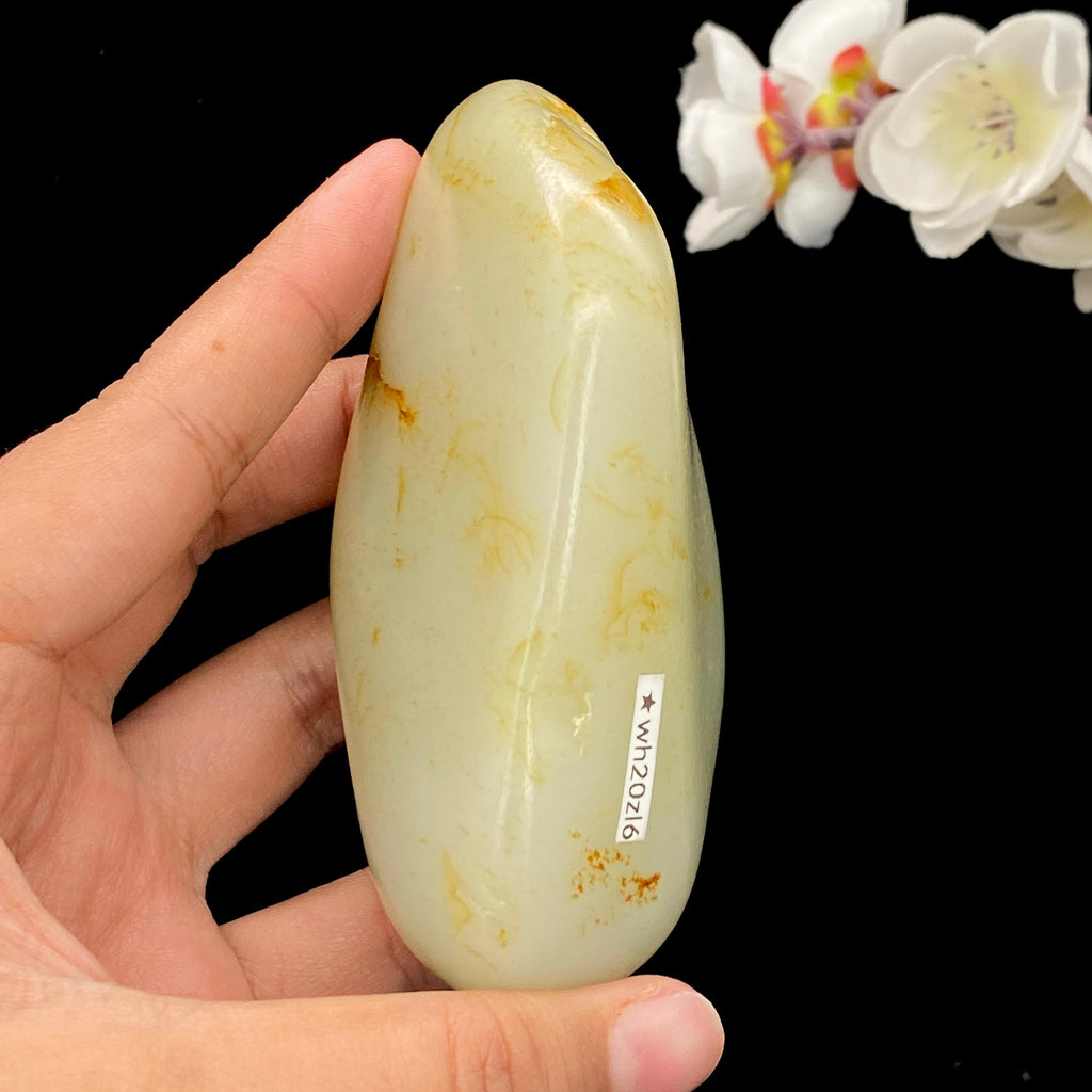 和田玉洒金皮【手把件】（332g）
