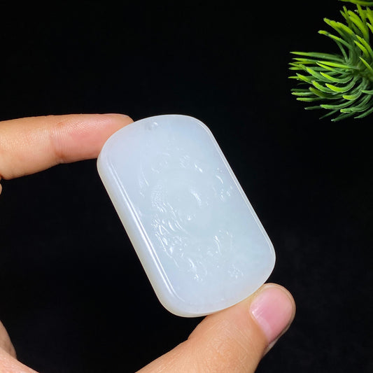 和田玉白玉龙行天下（34.5g）