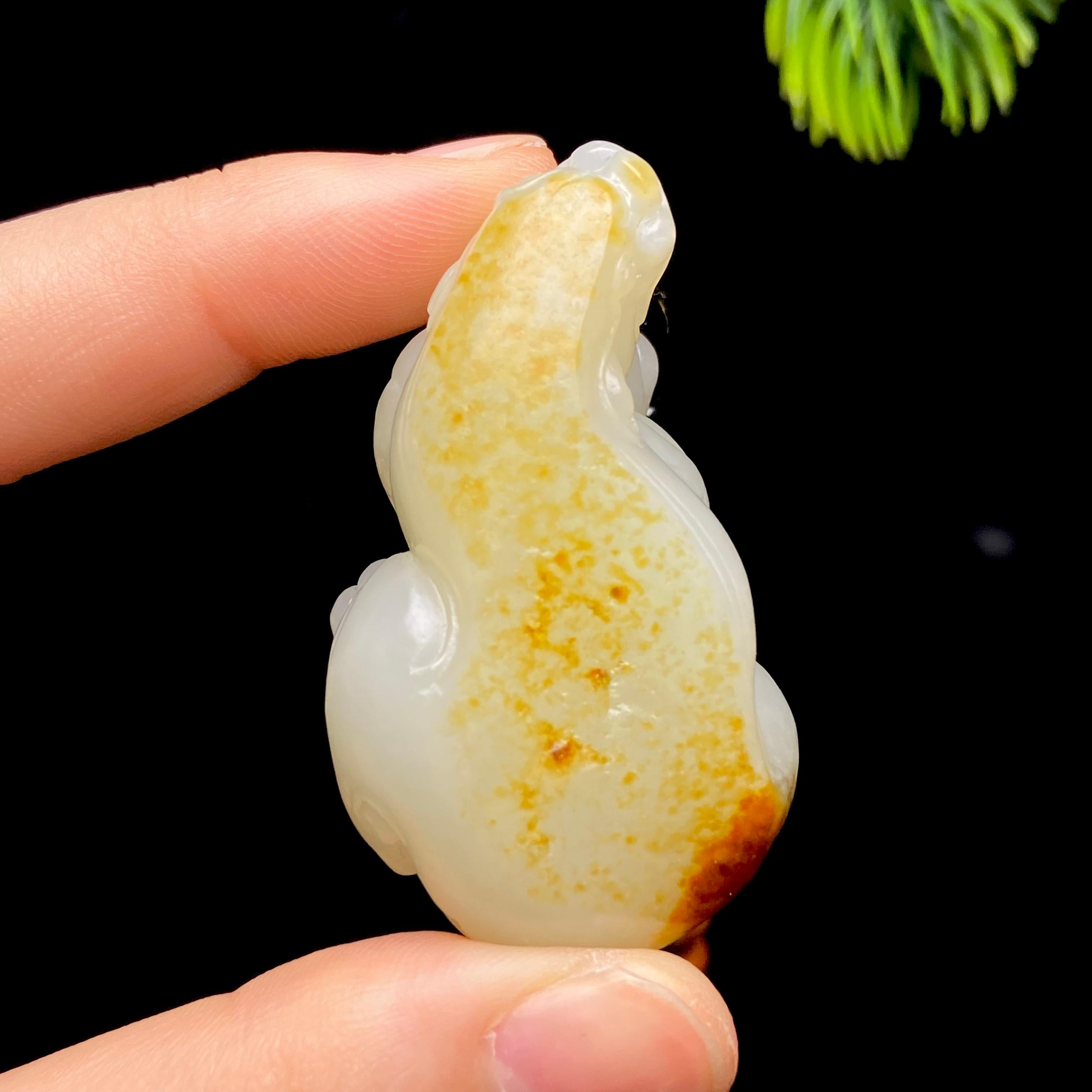 和田玉籽料貔貅把件（59.2g）