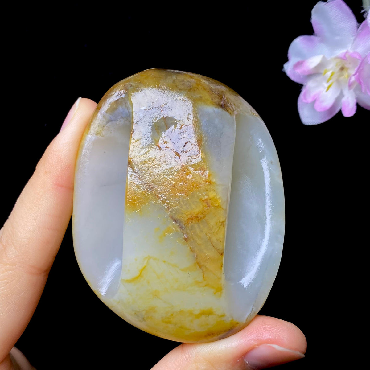 和田玉籽料皮带扣（106.2g）