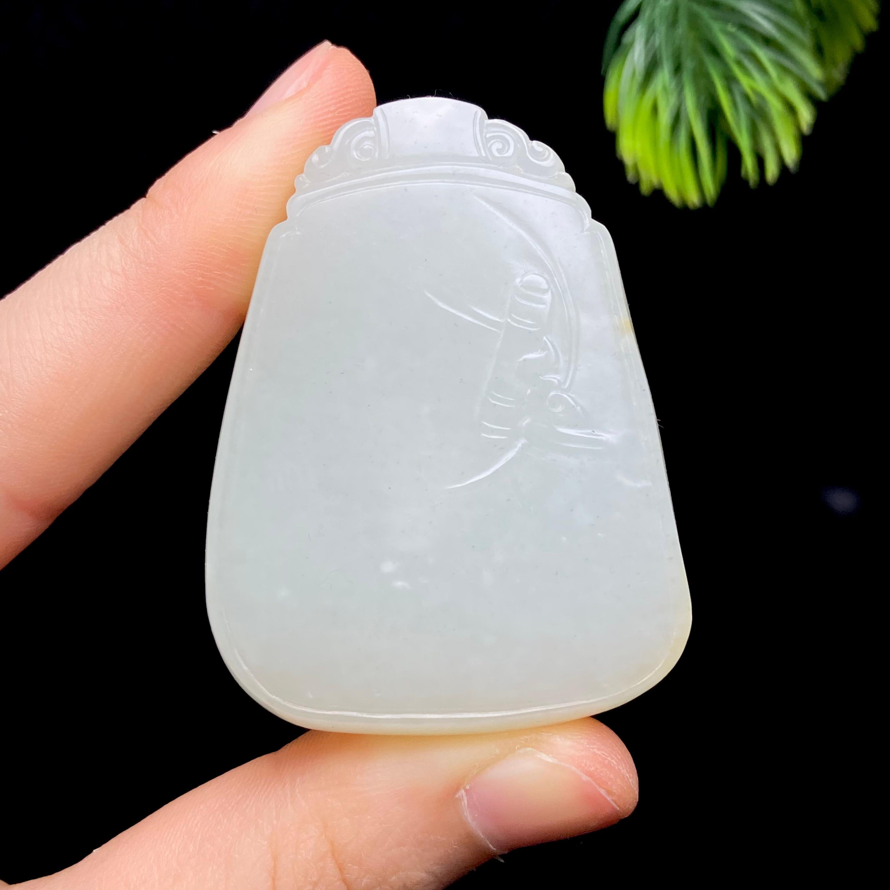 和田玉籽料无事牌（56.3g）