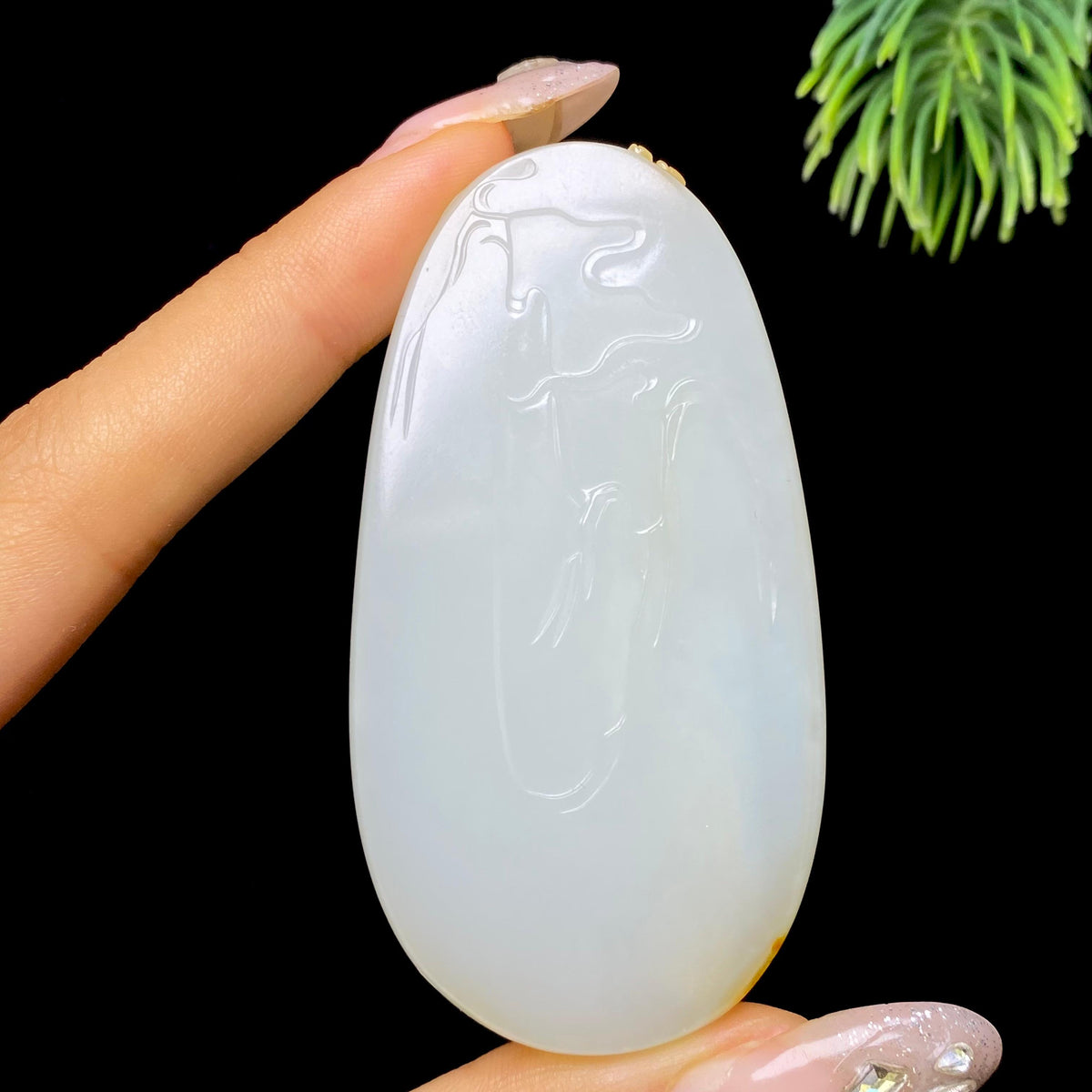 和田玉籽料老子出关挂件（53.9g）