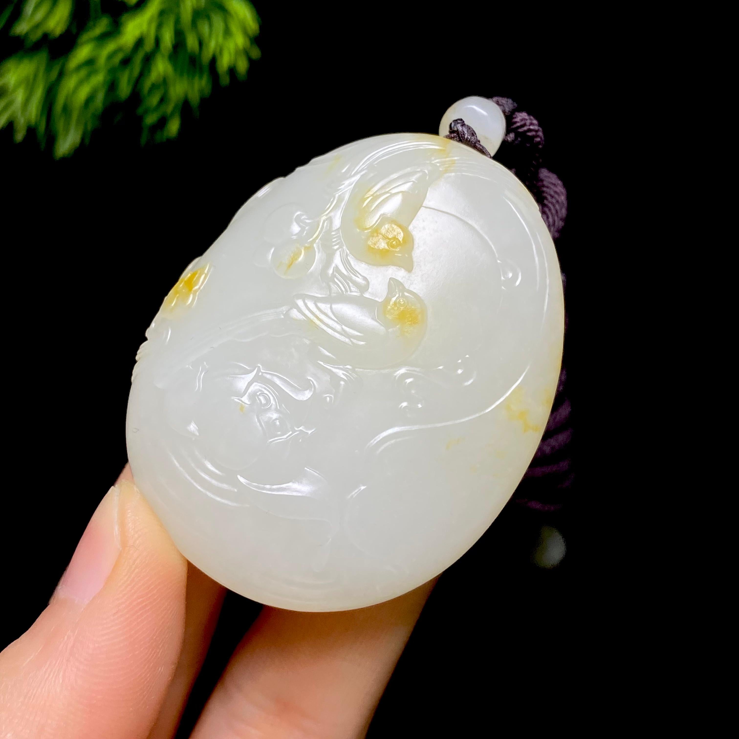 和田玉籽料喜事连连（68.9g）