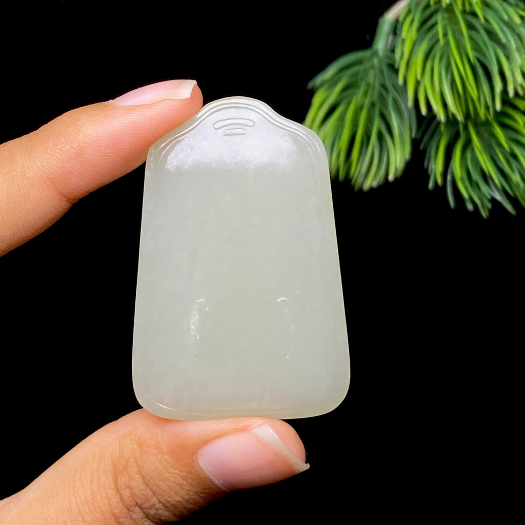 和田玉籽料无事牌（33.5g）