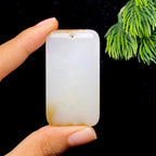 和田玉糖白无事牌（36.0g）