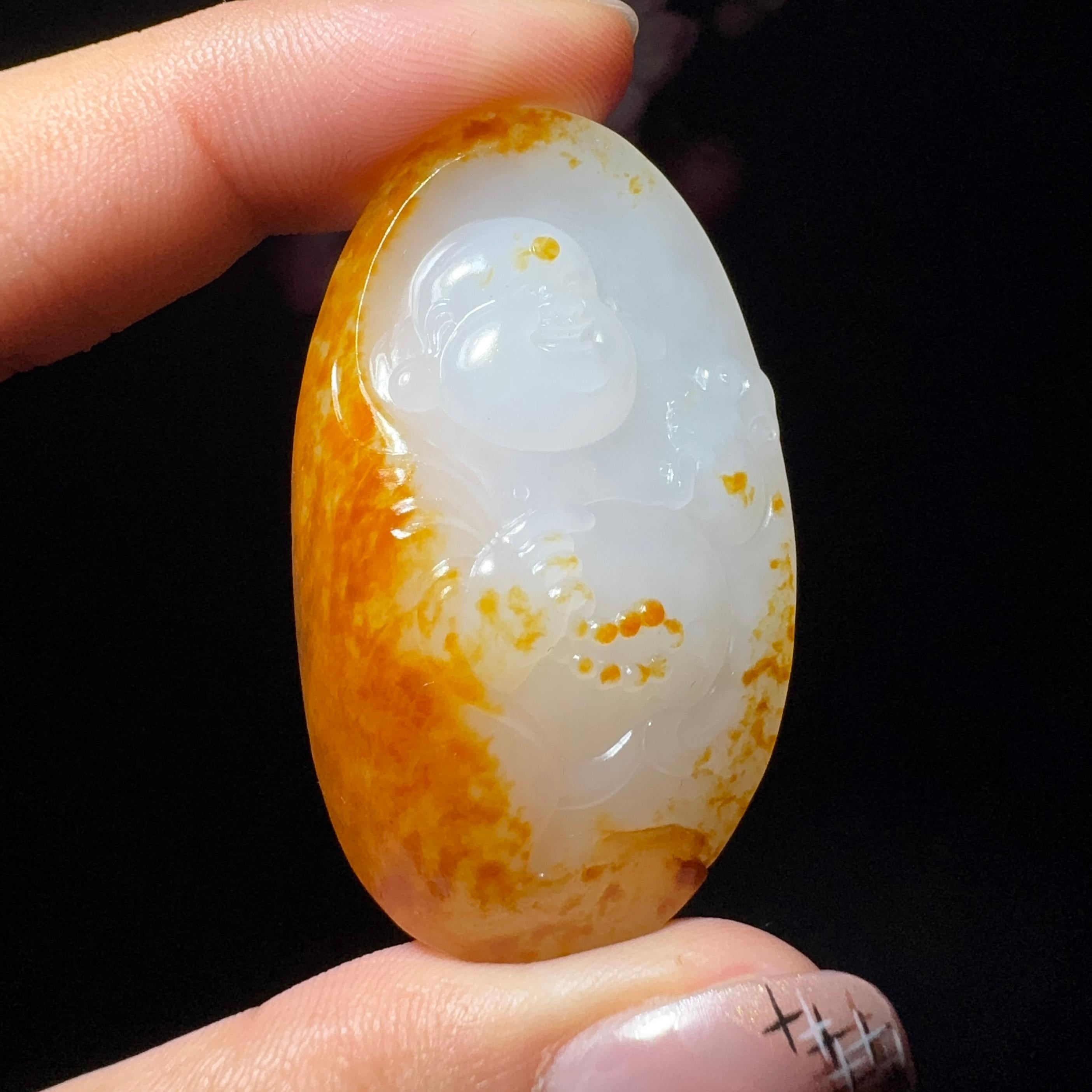 和田玉籽料佛公挂件（23.3g）
