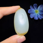 和田玉籽料平安无事牌（29.3g）