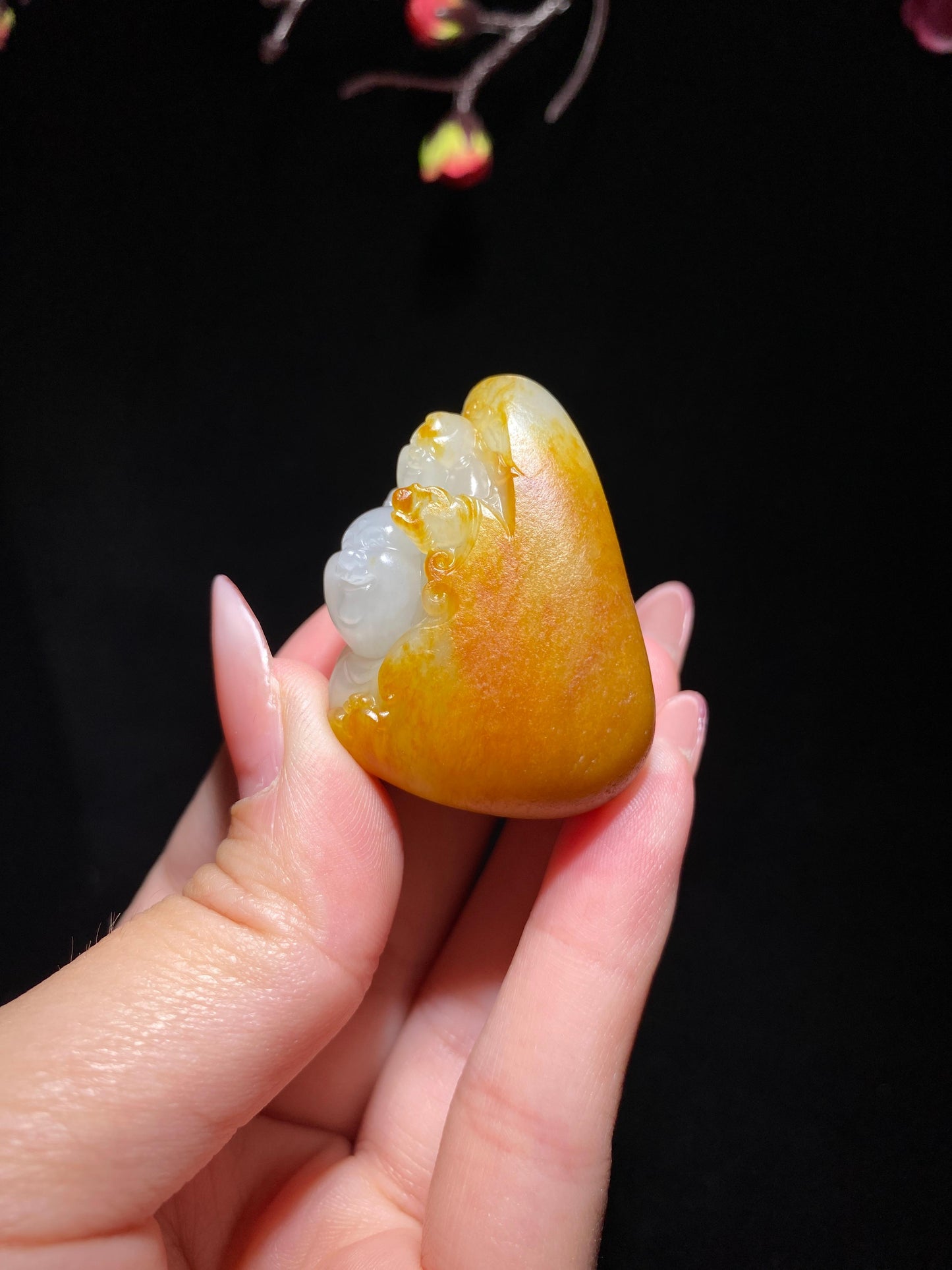 和田玉籽料佛公（46.1g）